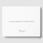 Elegant in liefdevolle herinnering | Memorial Gast Gastenboek (Achterkant)