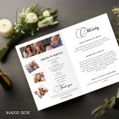 Elegant in liefdevolle herinnering overlijdensfoto programma