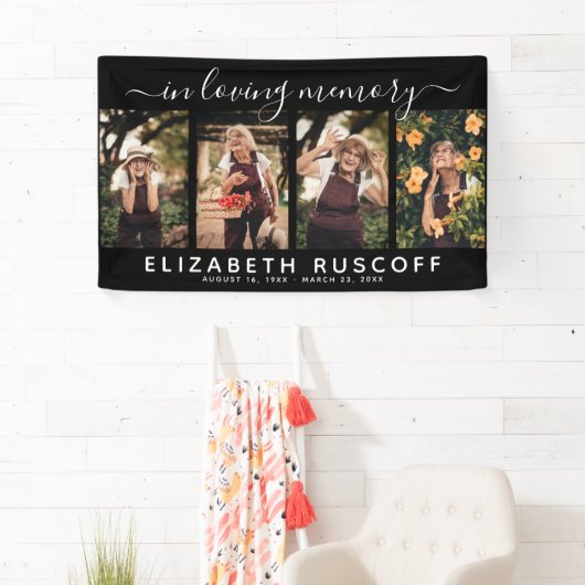 Elegant in Loating Memory Memorial 4 Fotocollage Spandoek (Insitu)