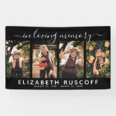 Elegant in Loating Memory Memorial 4 Fotocollage Spandoek (Horizontaal)