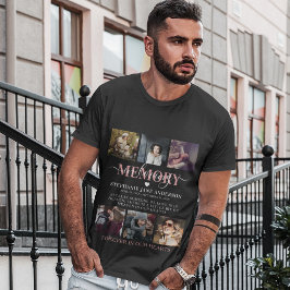 Elegant in Loating Memory Photo Collage Memorial T-shirt