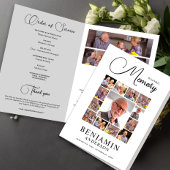 Elegant In Loving Memory Foto Uitvaartprogramma Flyer