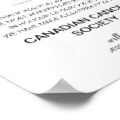 Elegant in plaats van voor donatie-bruiloft poster (Hoek)