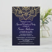 Elegant Indian Design Invitation Kaart (Staand voorkant)
