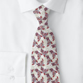 Elegant Indian Paisley Gray Cherry Red | STROPDAS