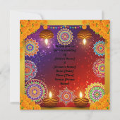 Elegant Indian Rangoli Wedding Invitation (Voorkant)
