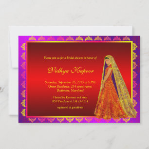 Elegant Indian Wedding Damask Vrijgezellenfeest In Kaart