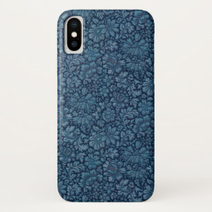 Elegant  Indigo Blue Floral Case-Mate iPhone Case