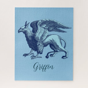 Elegant Indigo Blue Griffin - Legendary Beast Jigs Legpuzzel