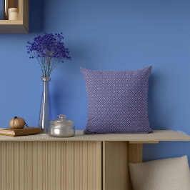 Elegant Indigo Diamond Pattern Sierkussen