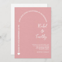 Elegant Ingelijst In Geloof Licht Koraal Trouwen