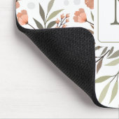 Elegant initiaal prachtige pastelpastel muismat (Hoek)