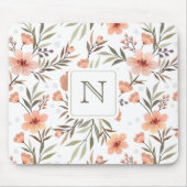 Elegant initiaal prachtige pastelpastel muismat (Voorkant)