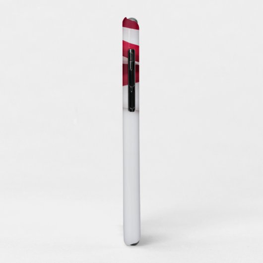 Elegant Initial American Flag Monogram Case-Mate iPhone Case (Achterkant/links)