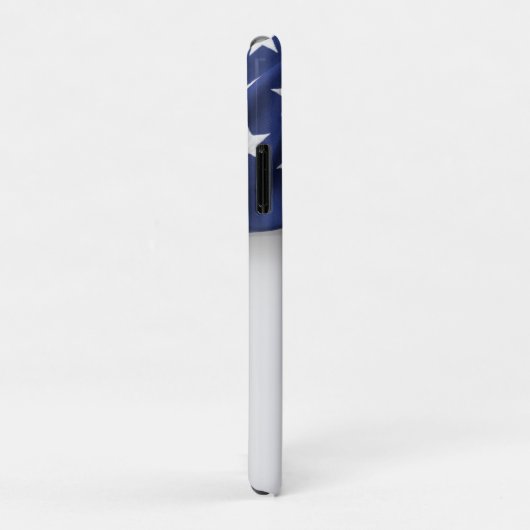 Elegant Initial American Flag Monogram Case-Mate iPhone Case (Achterkant/rechts)