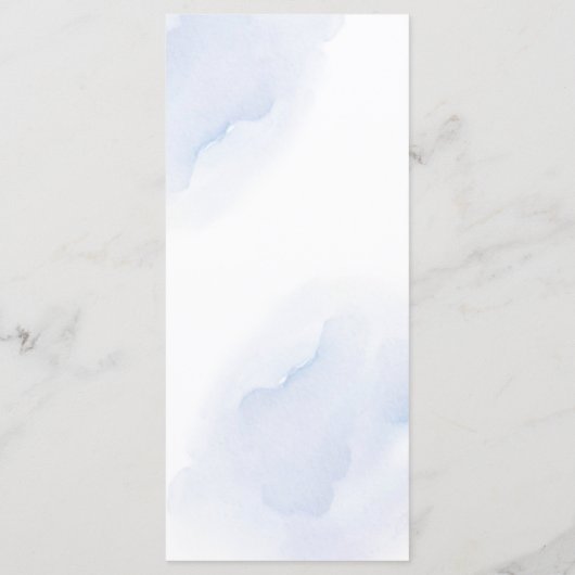 Elegant Initial Script Monogram Classic Wedding Menu (Achterkant)