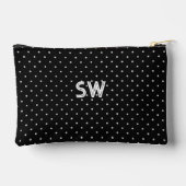 Elegant Initials Polka Dot Gift Pouch Etui (Achterkant)