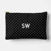 Elegant Initials Polka Dot Gift Pouch Etui (Voorkant)