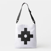 Elegant Inka Cross Geometric Design Crossbody Tas (Achterkant)