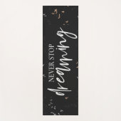 Elegant Inspirerend citaat Stop nooit met dromen Yogamat (Voorkant)