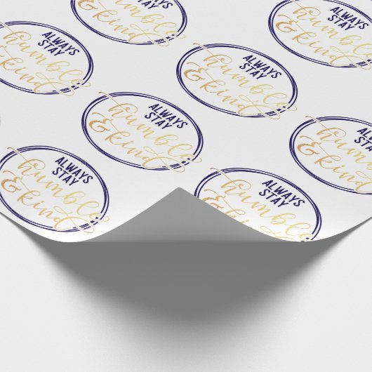 Elegant Inspirerend Typography Quote Gift Cadeaupapier (Hoek)