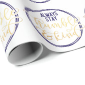 Elegant Inspirerend Typography Quote Gift Cadeaupapier (Rol Hoek)