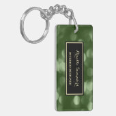 Elegant interieur design Glamoureus Green Luxe Bok Sleutelhanger (Voorkant Links)