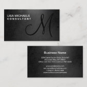 Elegant interieur monogram Professional Visitekaartje (Voorkant / Achterkant)