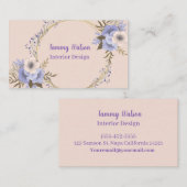 Elegant interieurontwerp visitekaartje (Voorkant / Achterkant)