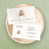 Elegant Interior Designer, Franse voorzitter Visitekaartje