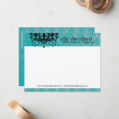 Elegant Interior Designer Notecards Notitiekaartje (Voorkant / Achterkant in situ)