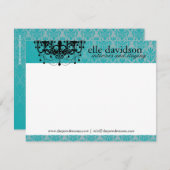 Elegant Interior Designer Notecards Notitiekaartje (Voorkant / Achterkant)