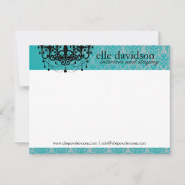 Elegant Interior Designer Notecards Notitiekaartje