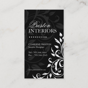 Elegant Interior Designer Visitekaartje
