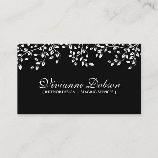 Elegant Interior Designer Visitekaartjes (Voorkant)