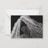 Elegant Intricate Line Art Flat Note Card Notitiekaartje (Voorkant)