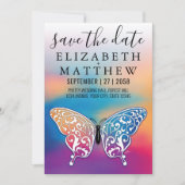 Elegant Invitation Car with Bow and Heart Speckles Kaart (Voorkant)