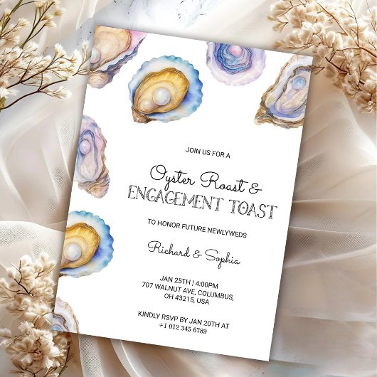 Elegant  invitation card of engagement party kaart