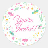Elegant Invitation Envelope Seals for Special Occa Ronde Sticker (Voorkant)