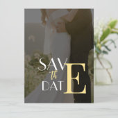 Elegant Invitation Flat Save the Date Kaart (Staand voorkant)