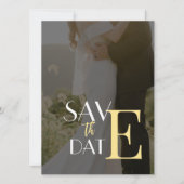 Elegant Invitation Flat Save the Date Kaart (Voorkant)