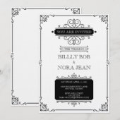 Elegant Invitation, formaat: 5 x 7 inch, papier B  Kaart (Voorkant / Achterkant)