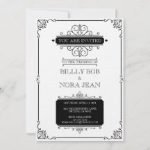 Elegant Invitation, formaat: 5 x 7 inch, papier B 