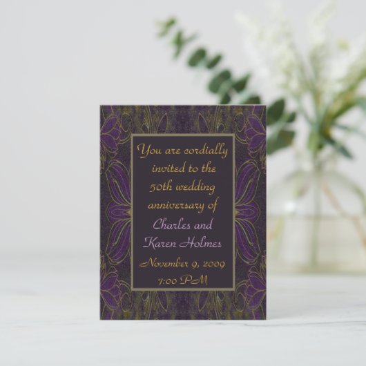 Elegant Invitation Kaart (Staand voorkant)