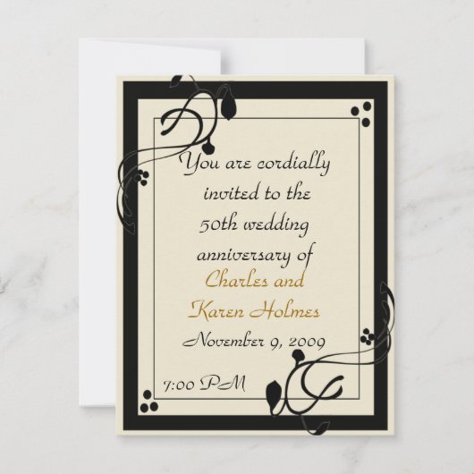 Elegant Invitation Kaart (Voorkant)