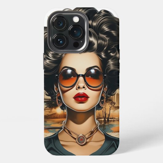Elegant iPhone Hoesje met Vrouw Design iPhone 13 Pro Hoesje (Achterkant)