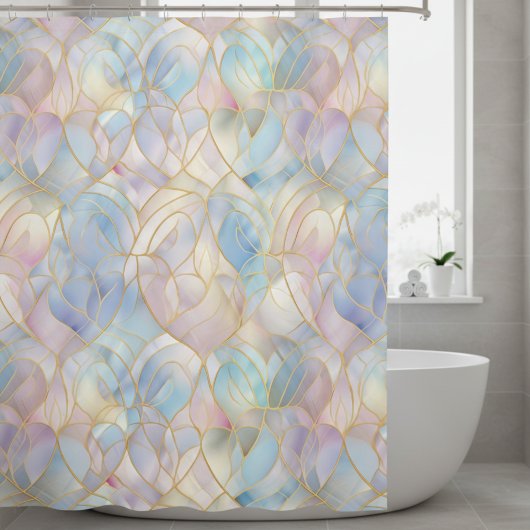Elegant Iridescent Abstract Douchegordijn