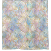 Elegant Iridescent Abstract Douchegordijn (Voorkant)