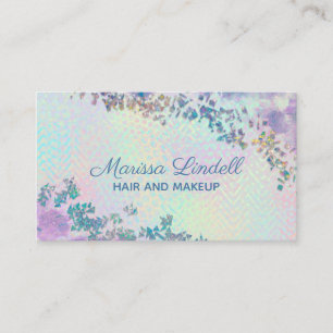 Elegant Iridescent Glitter Visitekaartje