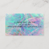 Elegant Iridescent Opal Glitter Lashes, Makeup Visitekaartje (Achterkant)